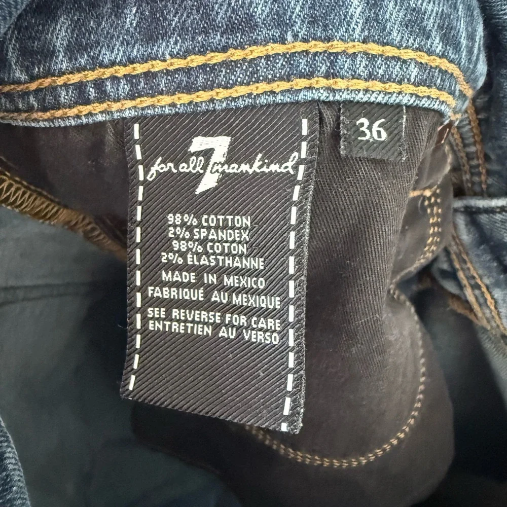 7 For All Mankind Standard Jeans Men's 36 Blue Stretch Cotton Denim